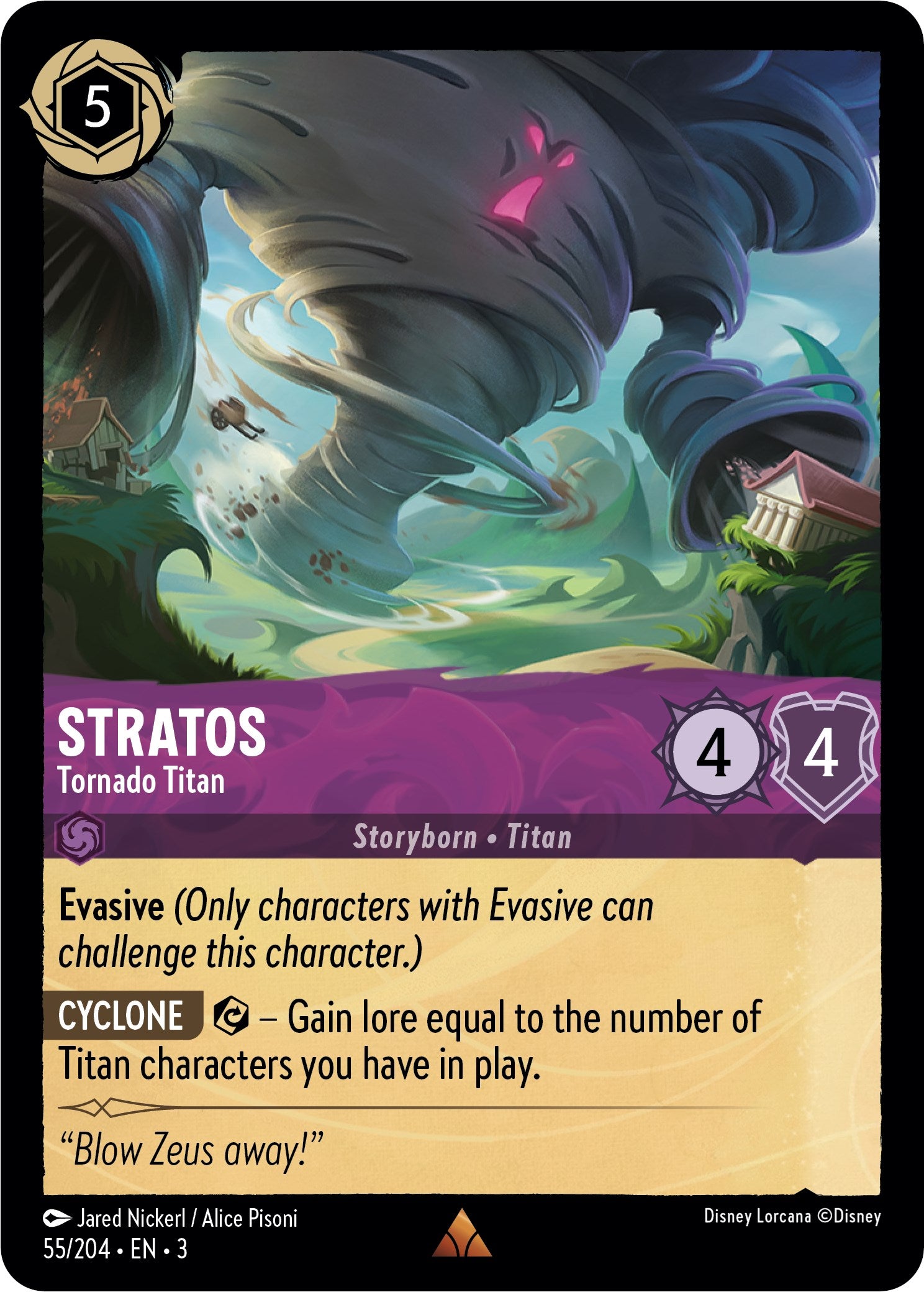 Stratos - Tornado Titan (55//204) [Into the Inklands] | The Gaming Verse