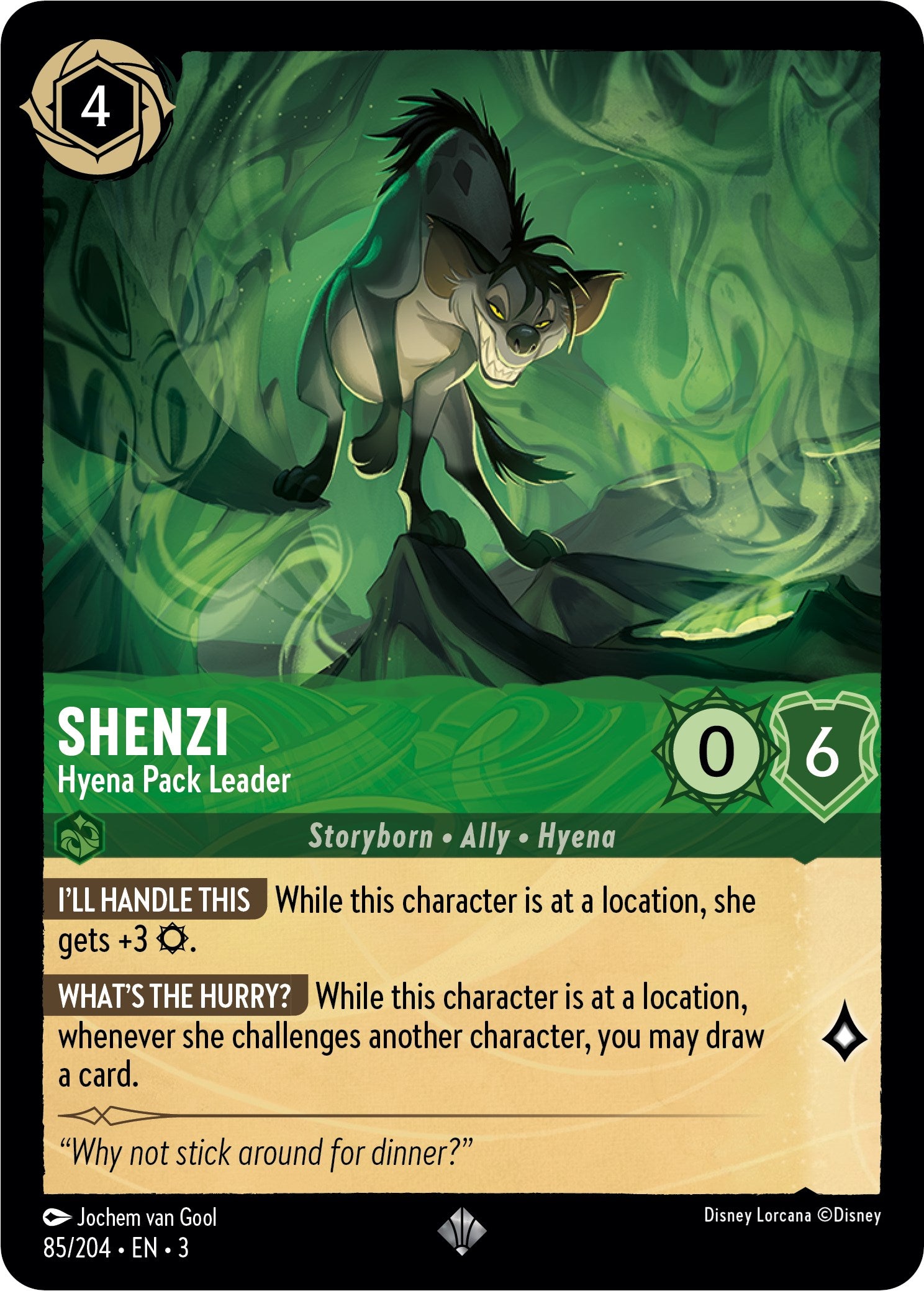 Shenzi - Hyena Pack Leader (85//204) [Into the Inklands] | The Gaming Verse