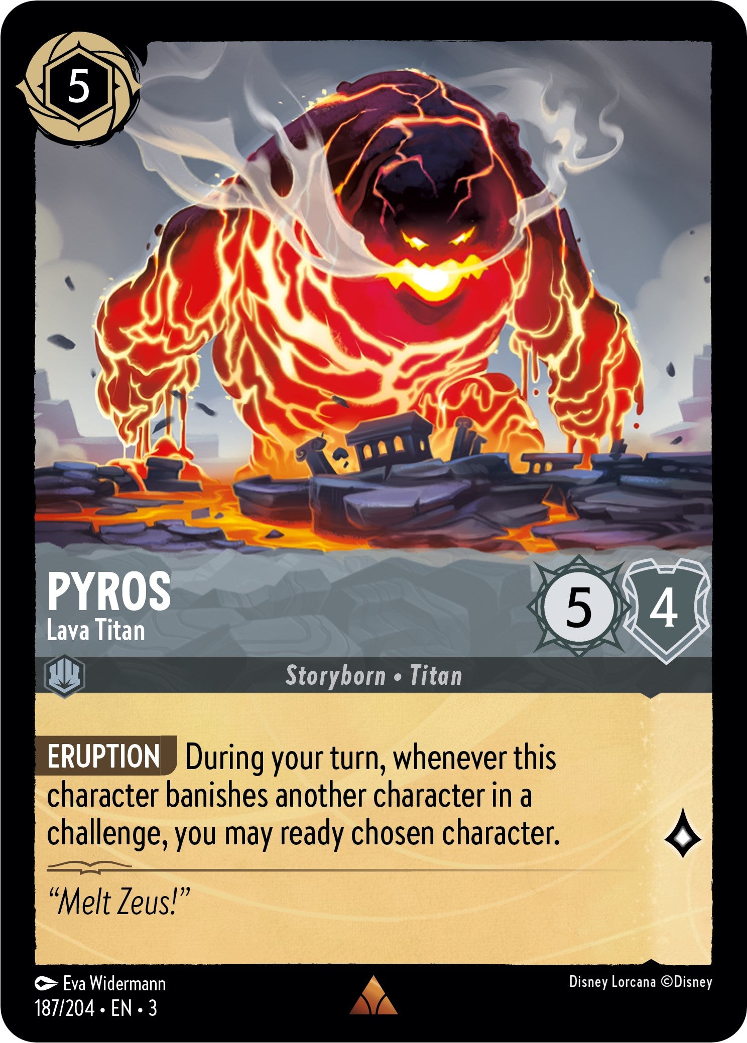 Pyros - Lava Titan (187/204) [Into the Inklands] | The Gaming Verse