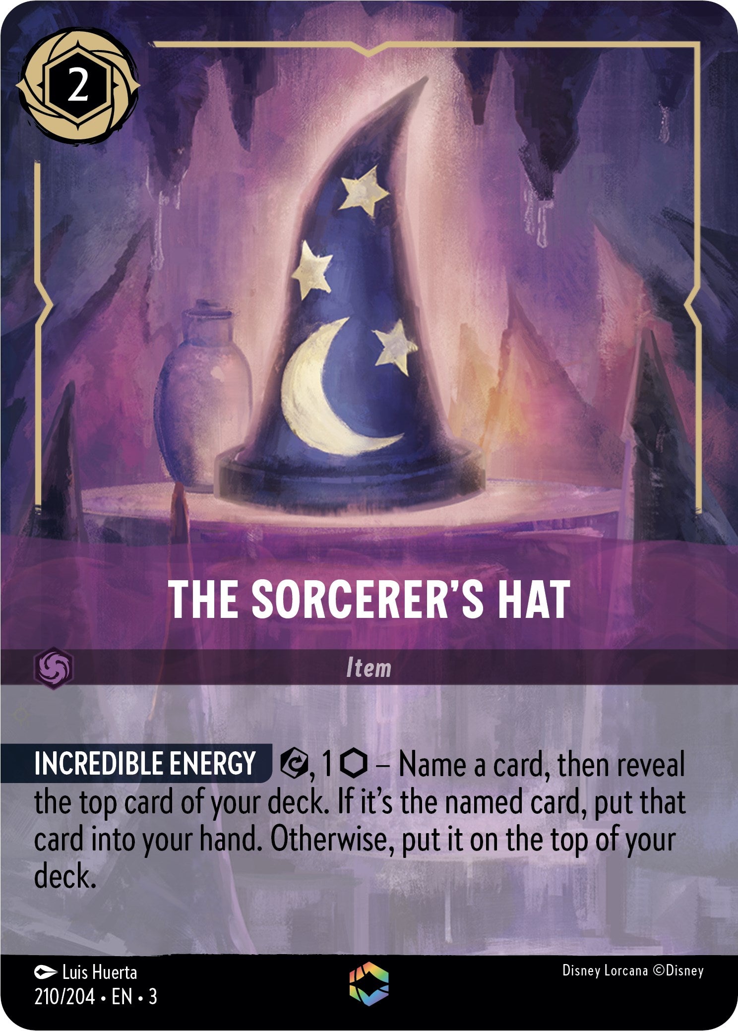 The Sorcerer's Hat (Alternate Art) (210/204) [Into the Inklands] | The Gaming Verse