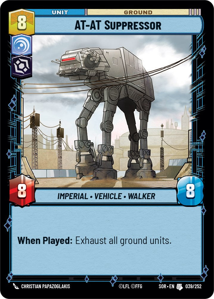 AT-AT Suppressor (039/252) [Spark of Rebellion] | The Gaming Verse