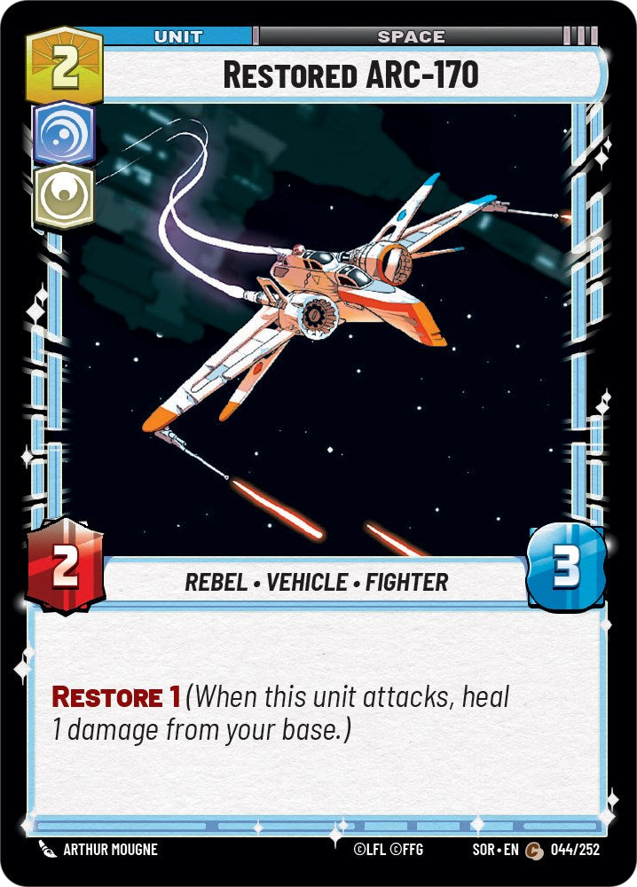 Restored ARC-170 (044/252) [Spark of Rebellion] | The Gaming Verse