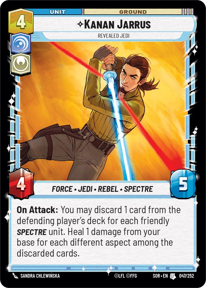 Kanan Jarrus - Revealed Jedi (047/252) [Spark of Rebellion] | The Gaming Verse