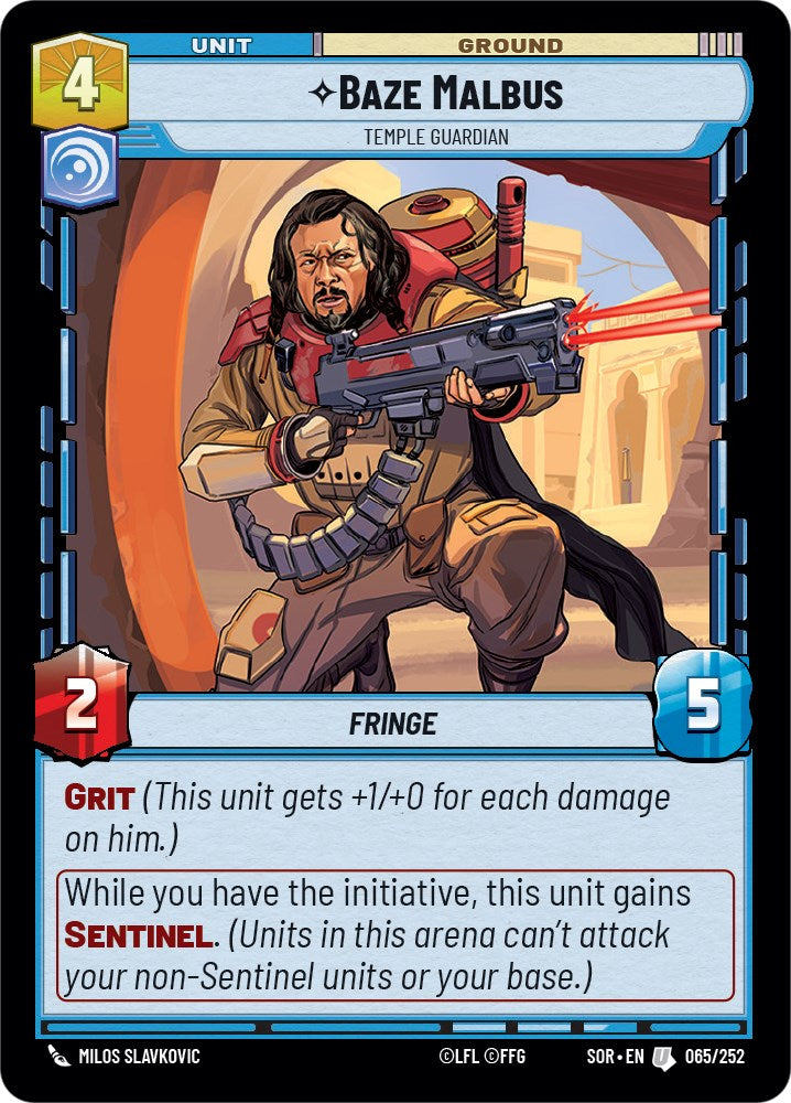 Baze Malbus - Temple Guardian (065/252) [Spark of Rebellion] | The Gaming Verse