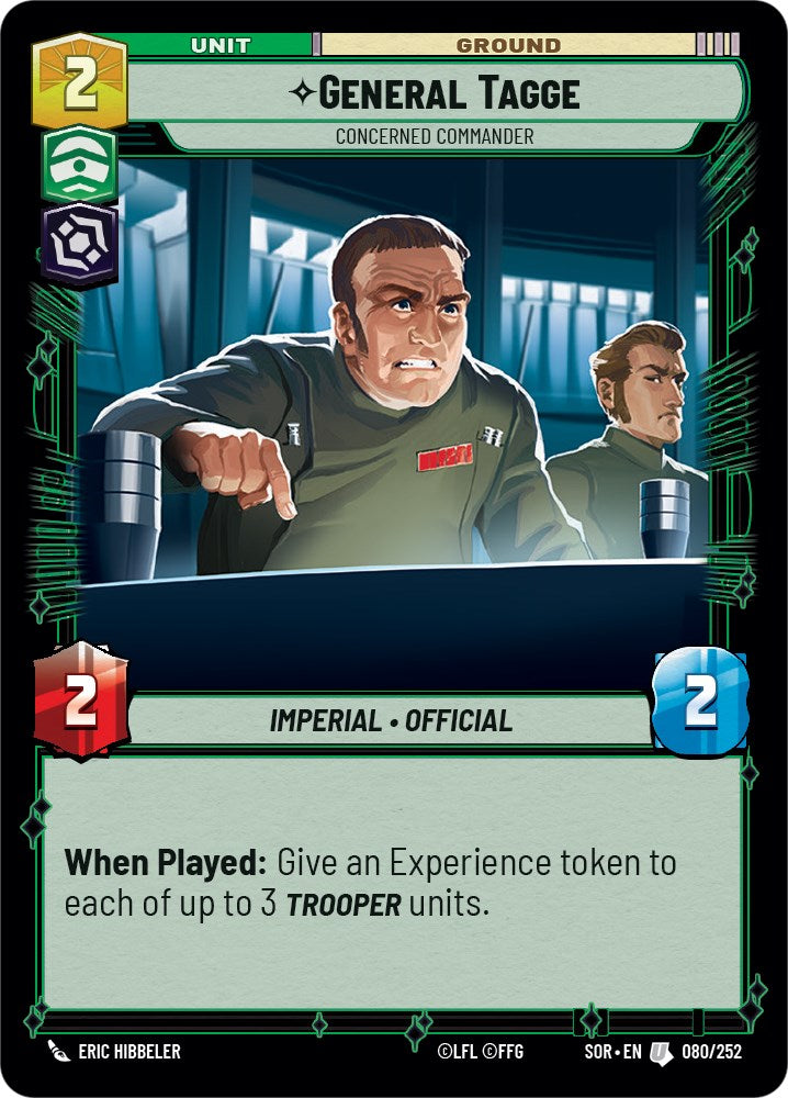 General Tagge - Concerned Commander (080/252) [Spark of Rebellion] | The Gaming Verse