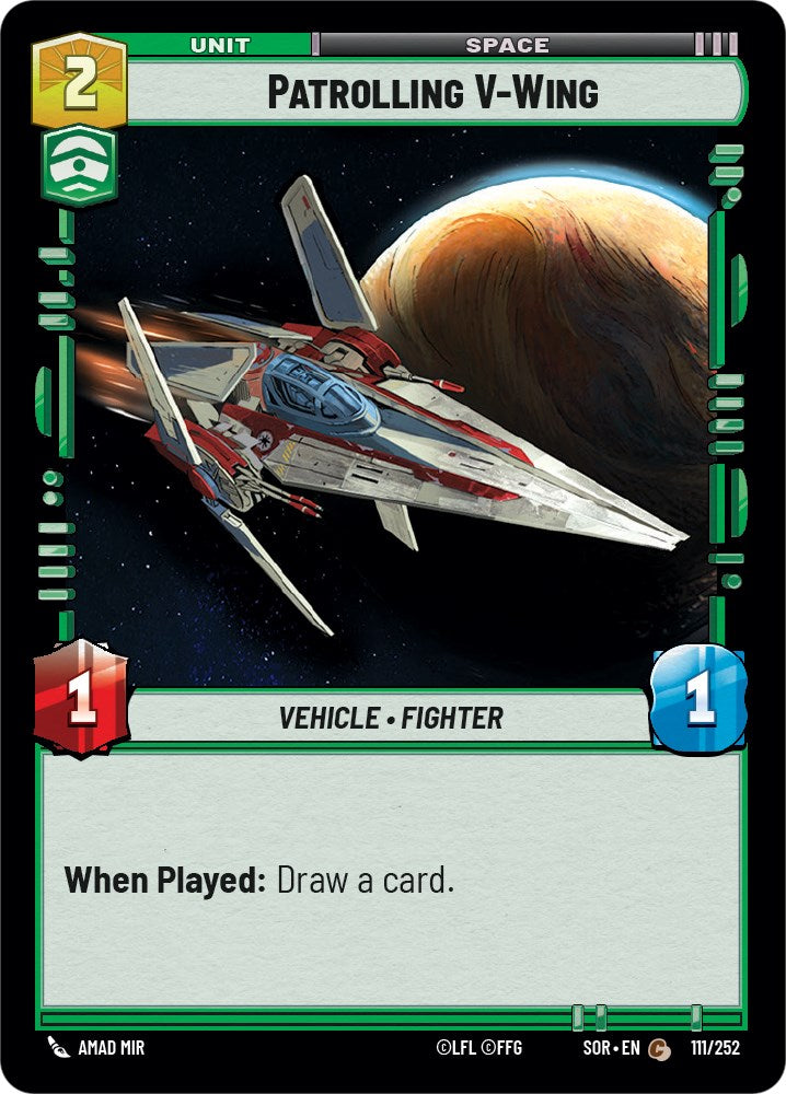 Patrolling V-Wing (111/252) [Spark of Rebellion] | The Gaming Verse