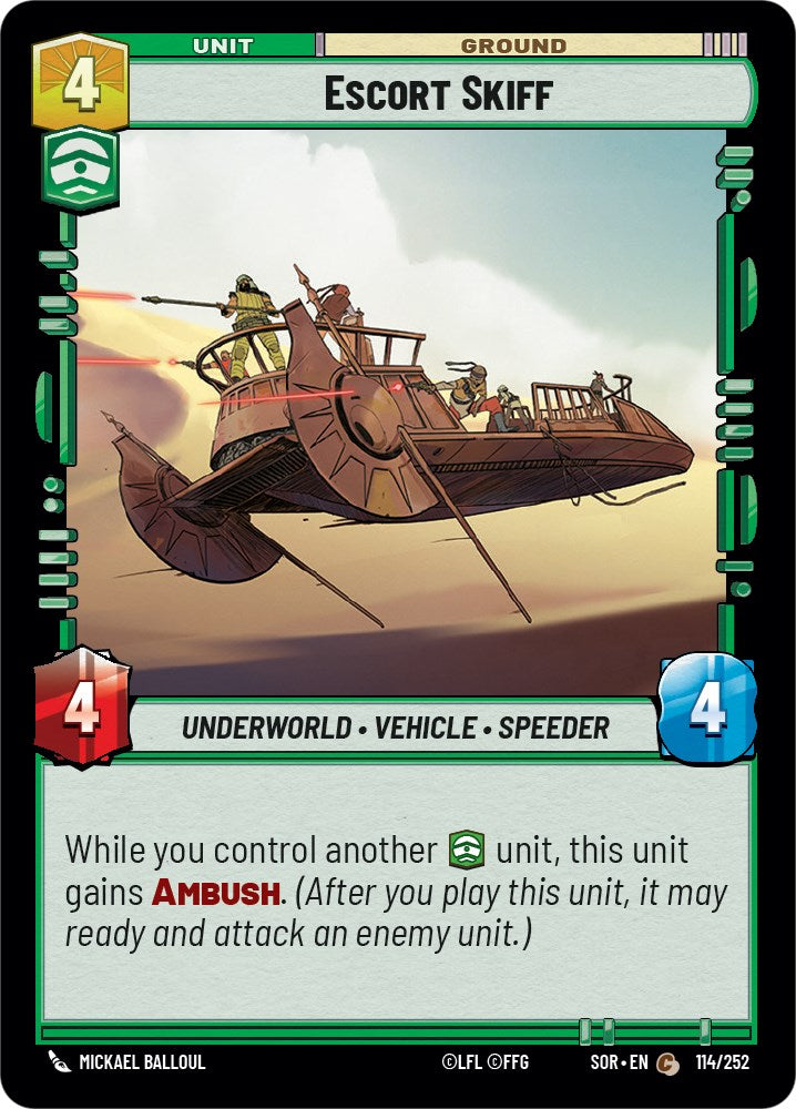 Escort Skiff (114/252) [Spark of Rebellion] | The Gaming Verse