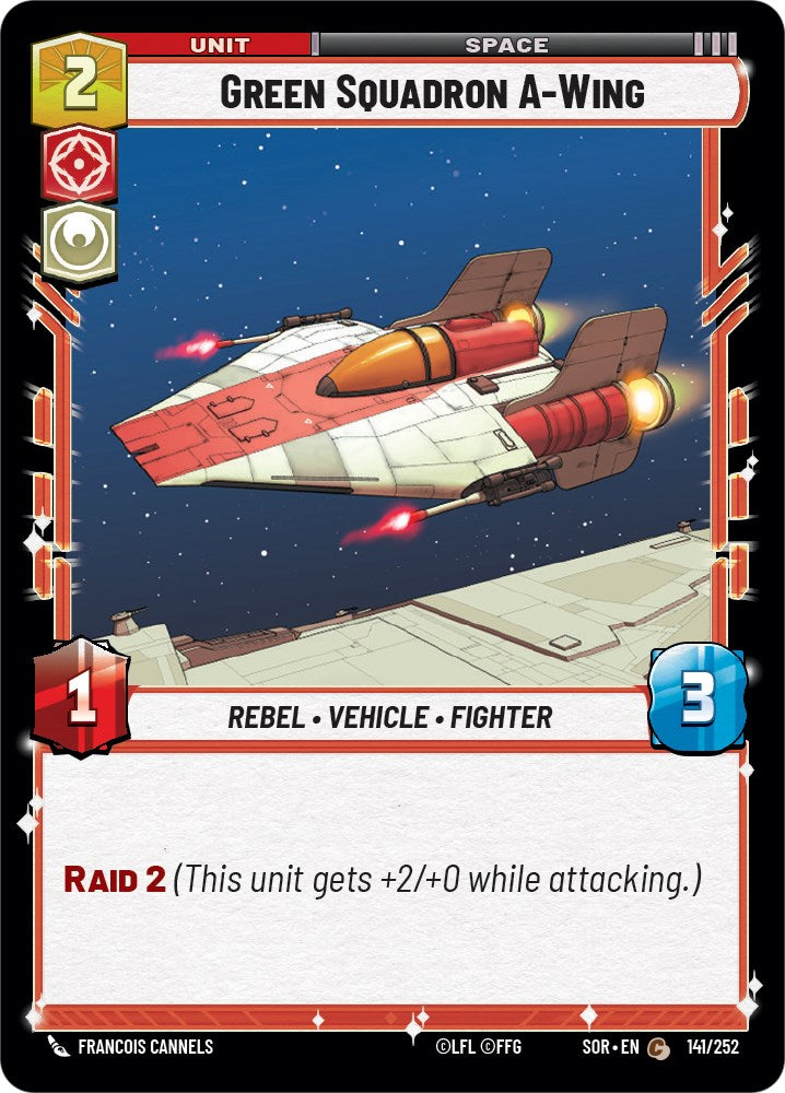 Green Squadron A-Wing (141/252) [Spark of Rebellion] | The Gaming Verse