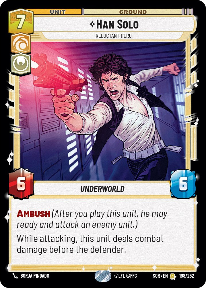 Han Solo - Relunctant Hero (198/252) [Spark of Rebellion] | The Gaming Verse