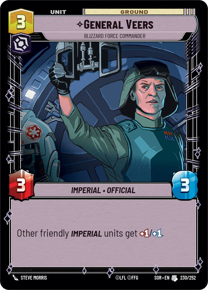 General Veers - Blizzard Force Commander (230/252) [Spark of Rebellion] | The Gaming Verse