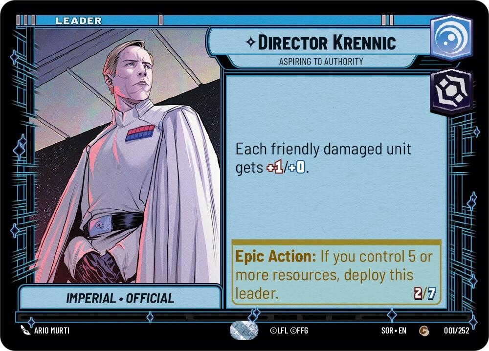 Director Krennic - Aspiring to Authority (001/252) [Spark of Rebellion] | The Gaming Verse