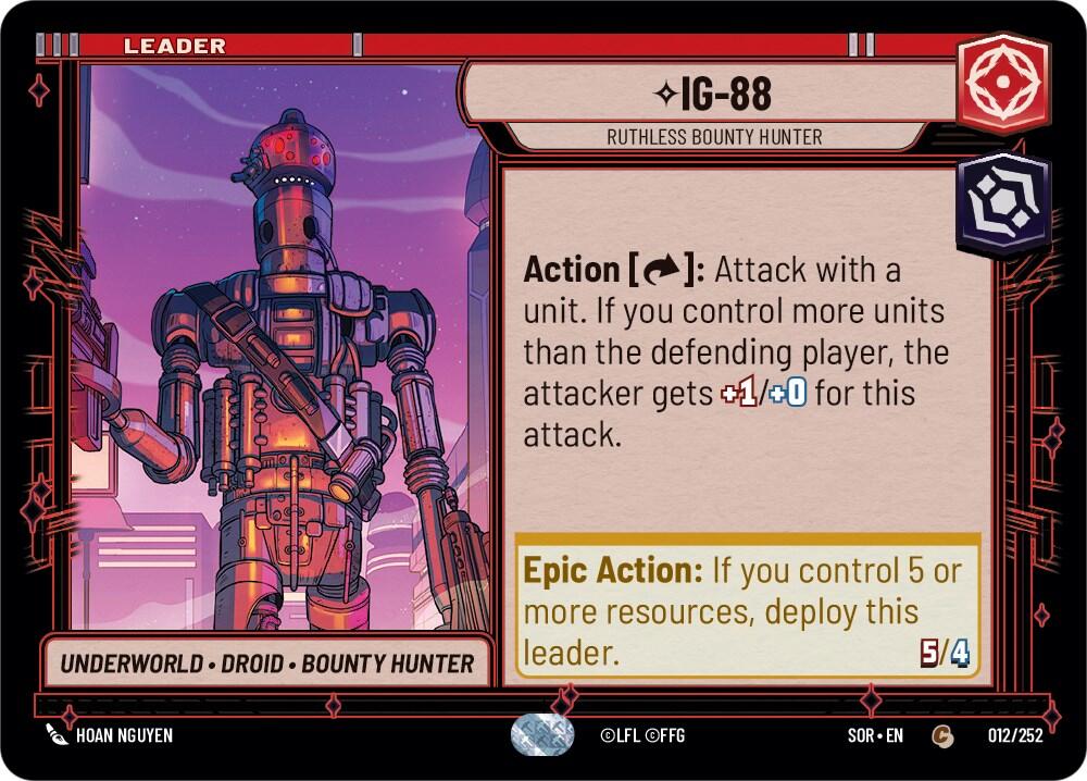 IG-88 - Ruthless Bounty Hunter (012/252) [Spark of Rebellion] | The Gaming Verse