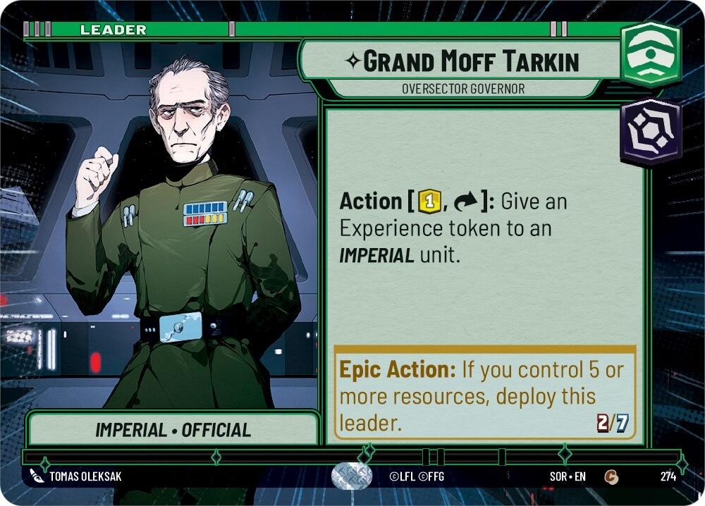 Grand Moff Tarkin - Oversector Governor (Hyperspace) (274) [Spark of Rebellion] | The Gaming Verse