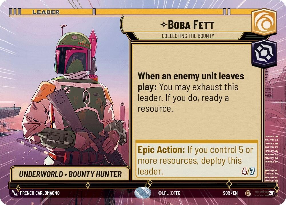 Boba Fett - Collecting the Bounty (Hyperspace) (281) [Spark of Rebellion] | The Gaming Verse