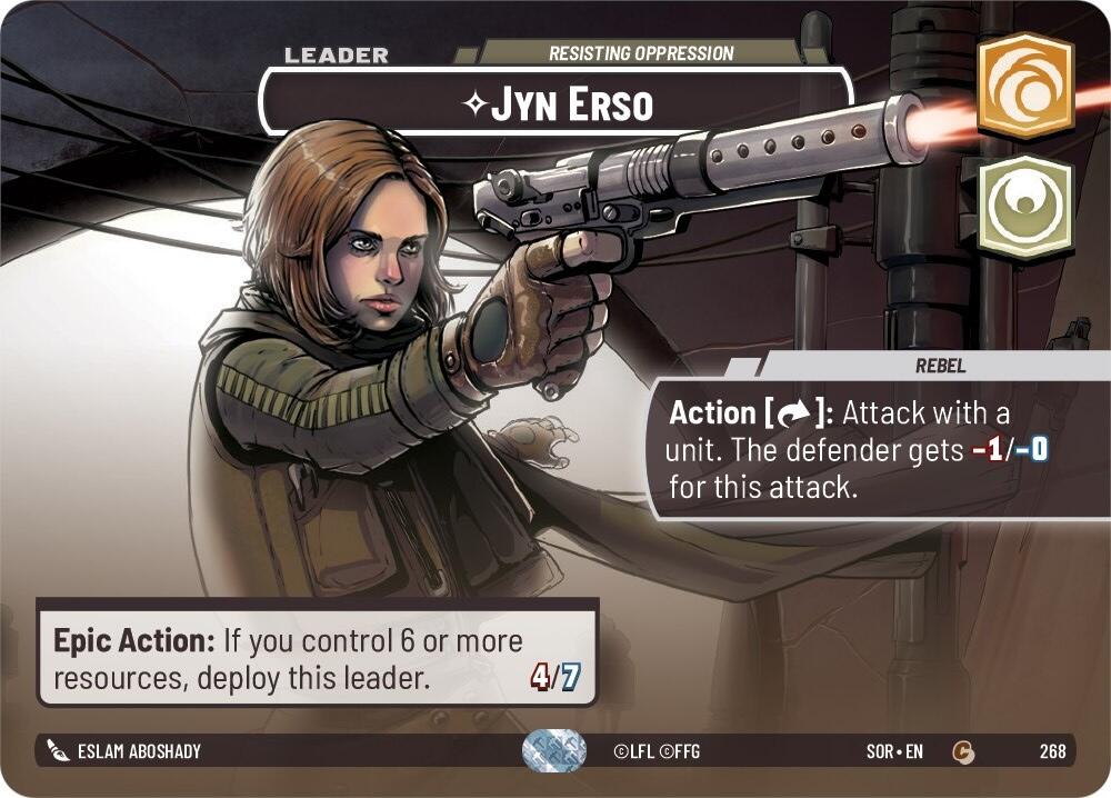 Jyn Erso - Resisting Oppression (Showcase) (268) [Spark of Rebellion] | The Gaming Verse