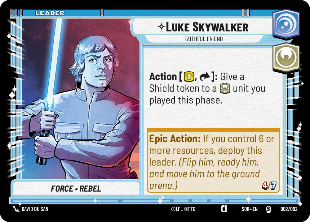 Luke Skywalker - Faithful Friend (Prerelease Promo) (002/002) [Spark of Rebellion Promos] | The Gaming Verse