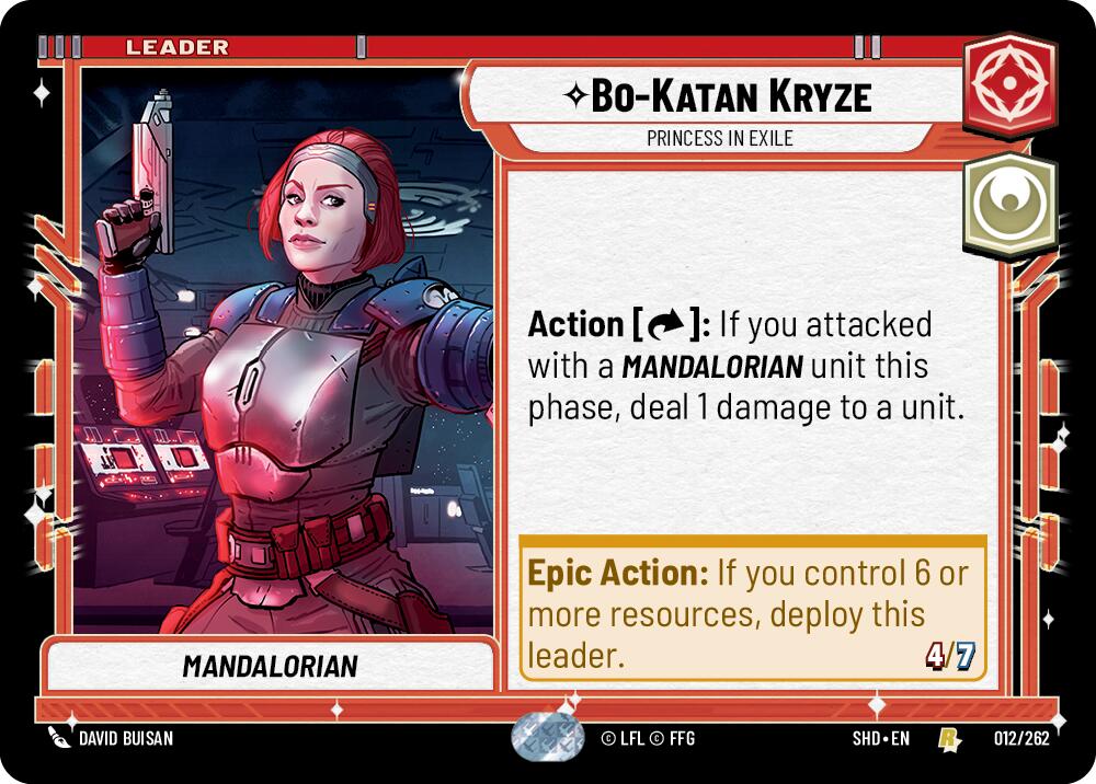 Bo-Katan Kryze - Princess in Exile (012/262) [Shadows of the Galaxy] | The Gaming Verse