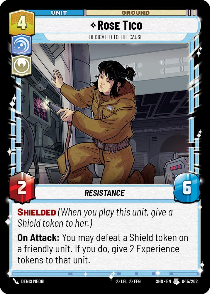 Rose Tico - Dedicated to the Cause (045/262) [Shadows of the Galaxy] | The Gaming Verse