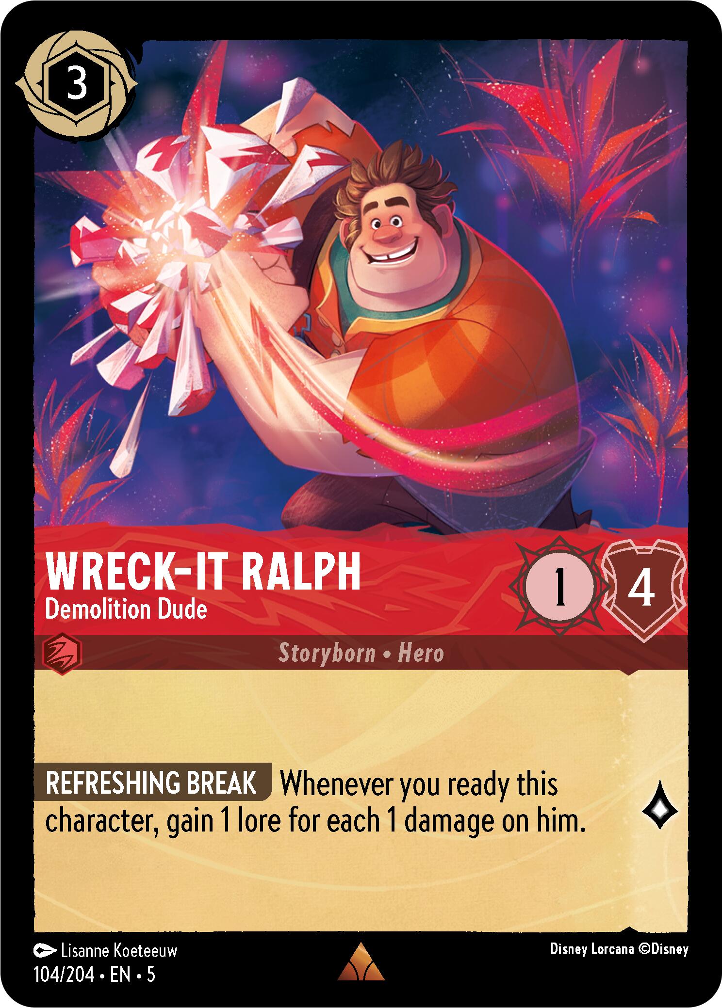 Wreck-It Ralph - Demolition Dude (104/204) [Shimmering Skies] | The Gaming Verse