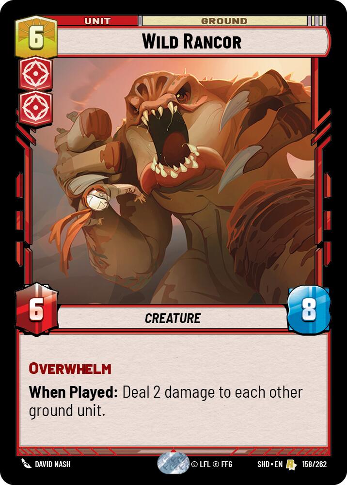 Wild Rancor (158/262) [Shadows of the Galaxy] | The Gaming Verse