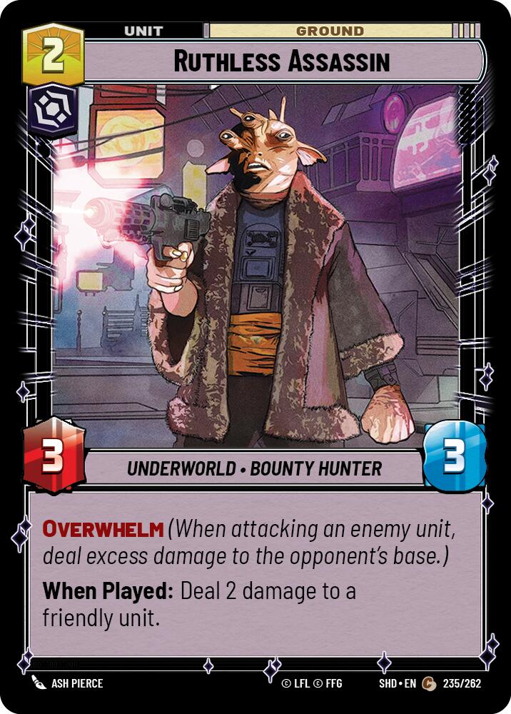 Ruthless Assassin (235/262) [Shadows of the Galaxy] | The Gaming Verse