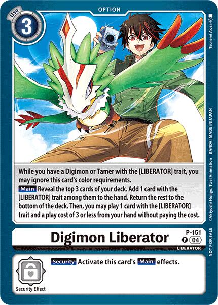 Digimon Liberator [P-151] (Store Tournament 2024 Jul. – Sep. Participation Pack) [Promotional Cards] | The Gaming Verse