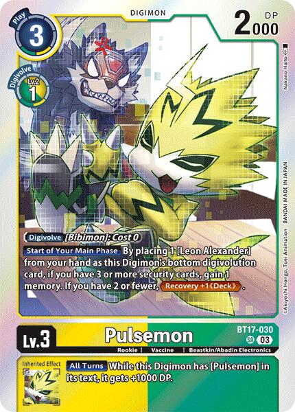 Pulsemon [BT17-030] [Secret Crisis] | The Gaming Verse