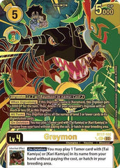 Greymon [BT17-102] (Left) (Textured) [Secret Crisis] | The Gaming Verse