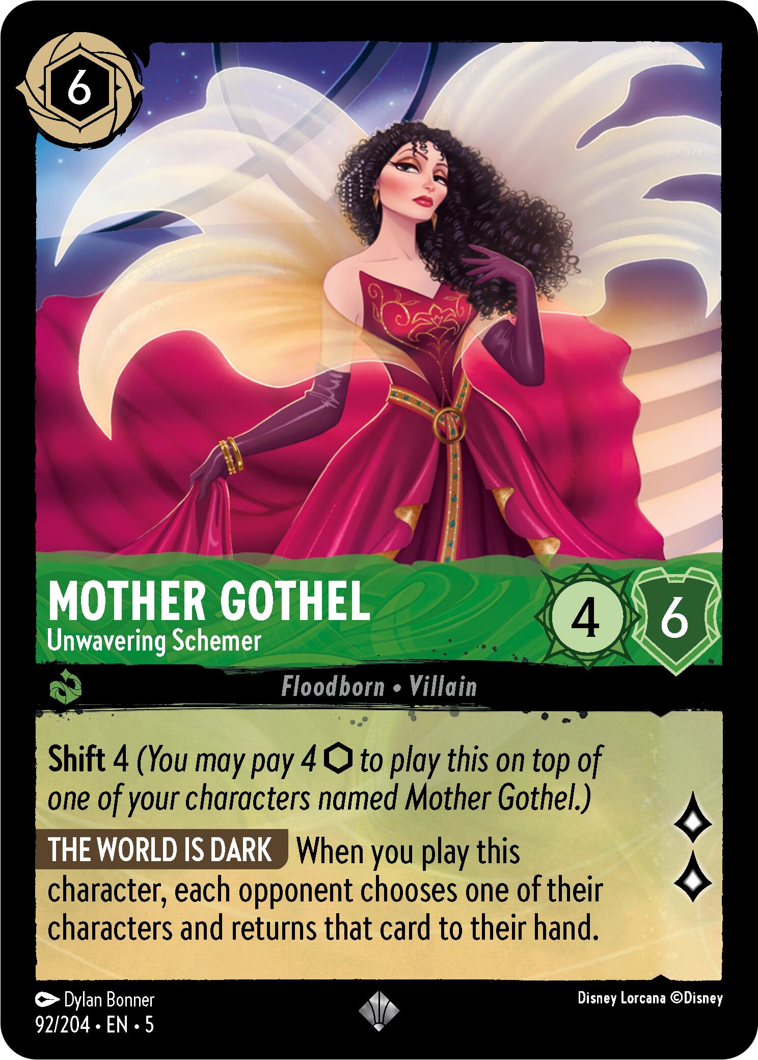 Mother Gothel - Unwavering Schemer (92/204) [Shimmering Skies] | The Gaming Verse