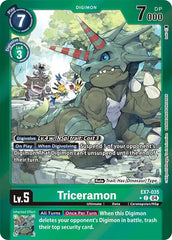 Triceramon [EX7-035] (Foil) [Digimon LIBERATOR] | The Gaming Verse