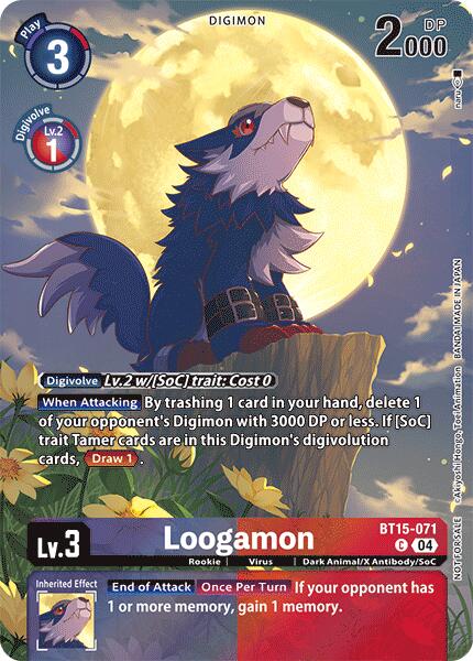 Loogamon [BT14-071] (Legend Pack 2024) [Blast Ace] | The Gaming Verse