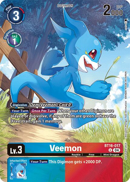 Veemon [BT16-017] (Legend Pack 2024) [Beginning Observer] | The Gaming Verse