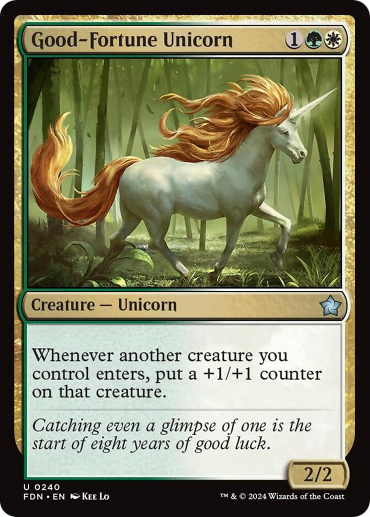 Good-Fortune Unicorn [Foundations] | The Gaming Verse