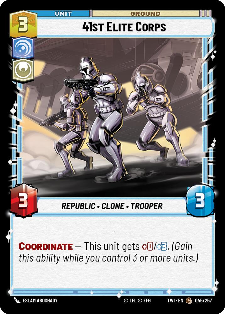 41st Elite Corps (045/257) [Twilight of the Republic] | The Gaming Verse