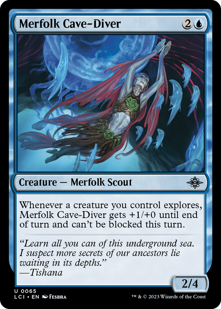 Merfolk Cave-Diver [The Lost Caverns of Ixalan] | The Gaming Verse