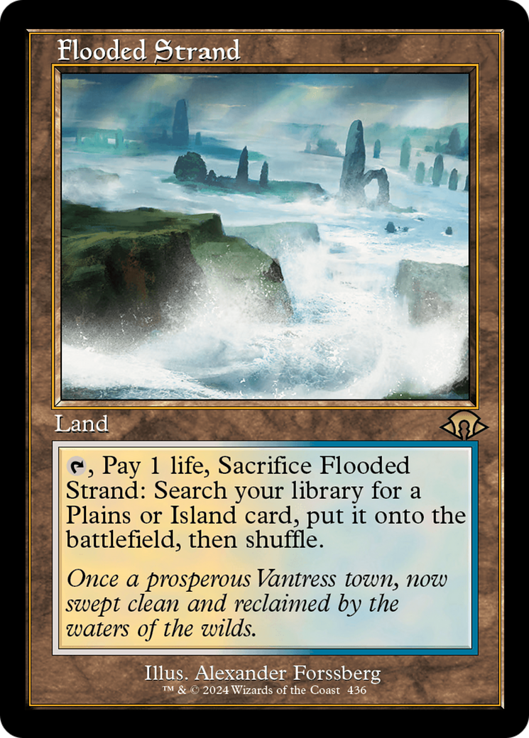 Flooded Strand (Retro) [Modern Horizons 3] | The Gaming Verse