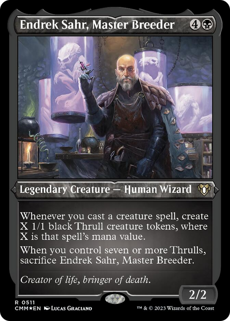 Endrek Sahr, Master Breeder (Foil Etched) [Commander Masters] | The Gaming Verse