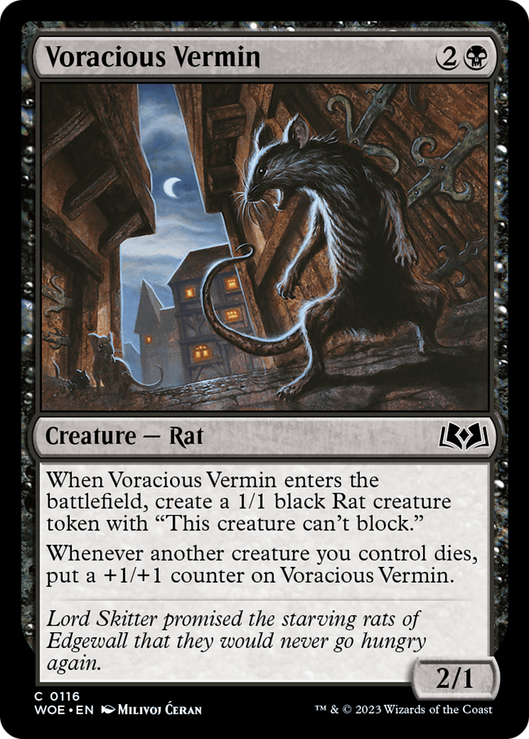 Voracious Vermin [Wilds of Eldraine] | The Gaming Verse