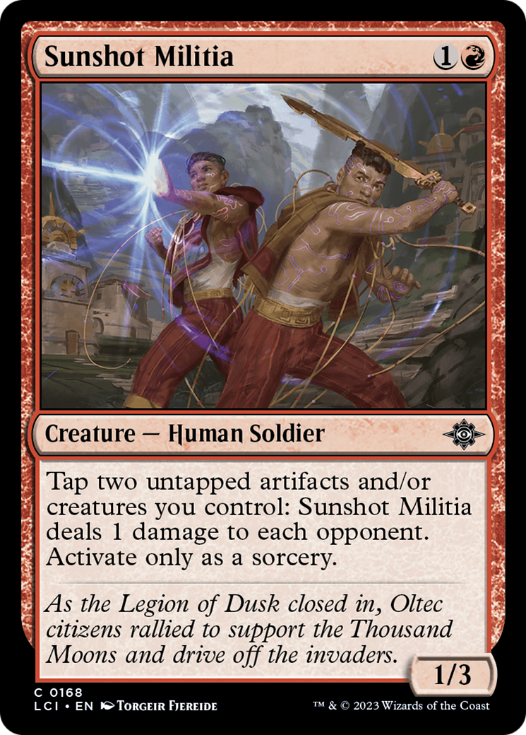 Sunshot Militia [The Lost Caverns of Ixalan] | The Gaming Verse