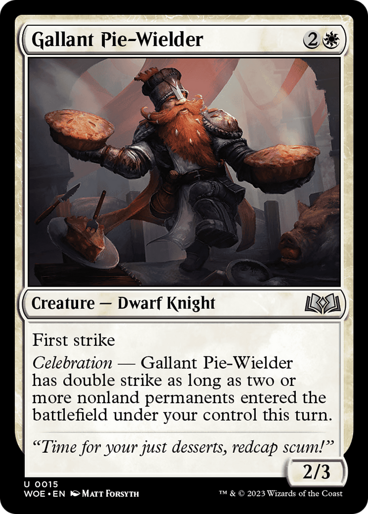 Gallant Pie-Wielder [Wilds of Eldraine] | The Gaming Verse