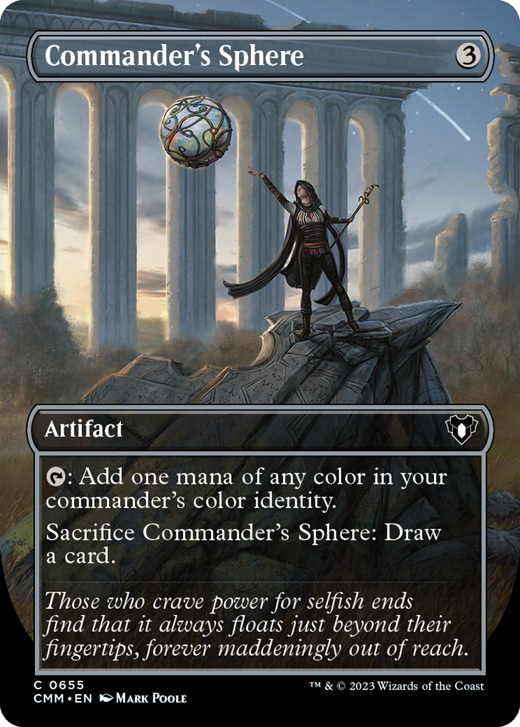 Commander's Sphere (Borderless Alternate Art) [Commander Masters] | The Gaming Verse