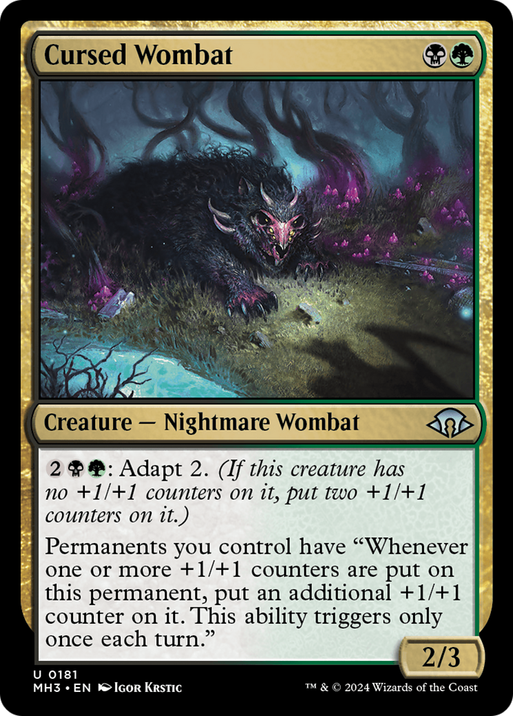 Cursed Wombat [Modern Horizons 3] | The Gaming Verse