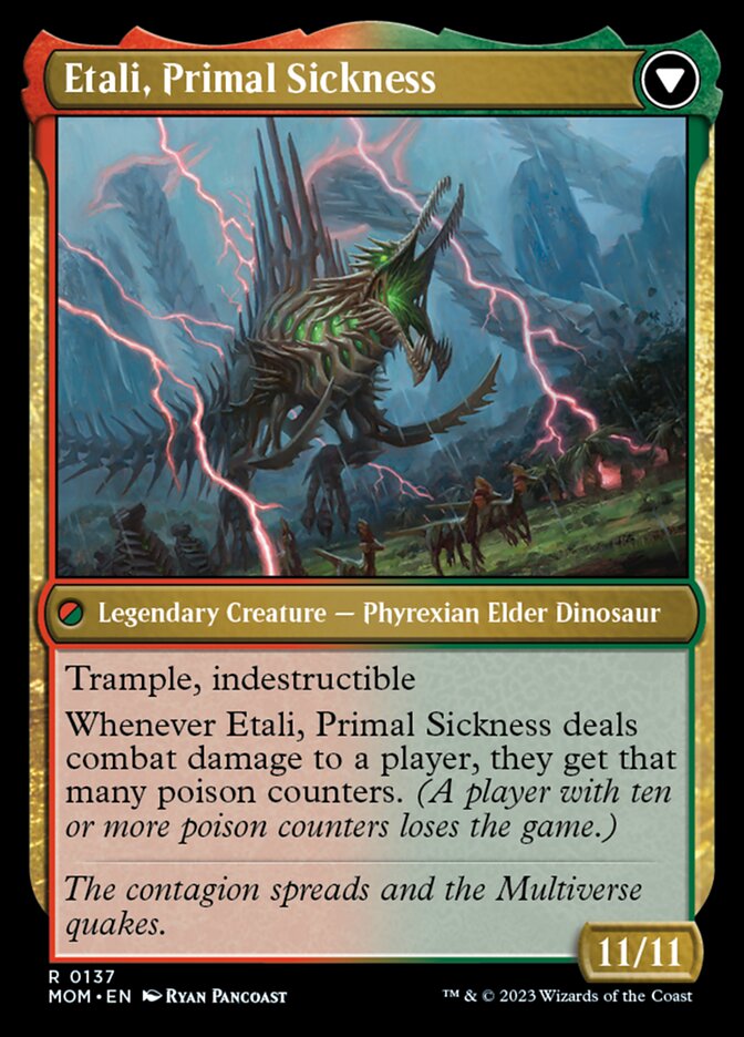 Etali, Primal Conqueror // Etali, Primal Sickness [March of the Machine] | The Gaming Verse