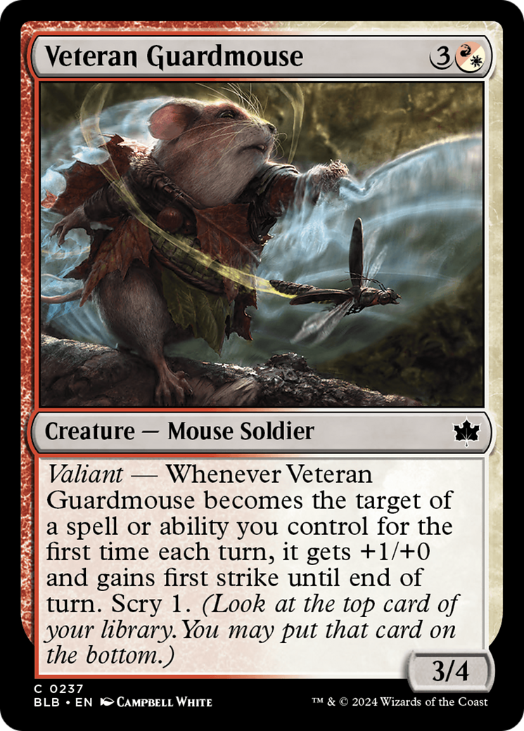 Veteran Guardmouse [Bloomburrow] | The Gaming Verse