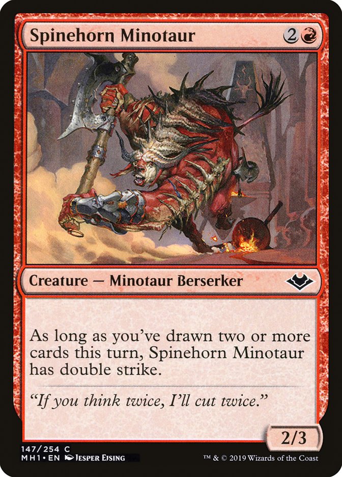 Spinehorn Minotaur [Modern Horizons] | The Gaming Verse