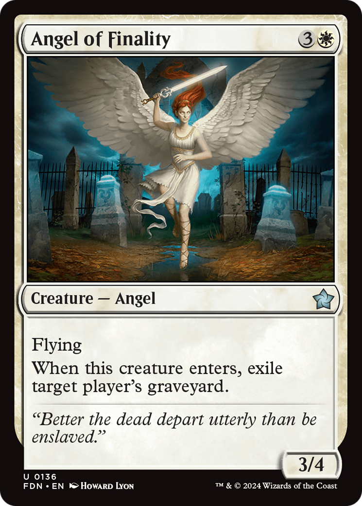 Angel of Finality [Foundations] | The Gaming Verse