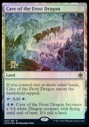 Cave of the Frost Dragon [Dungeons & Dragons: Adventures in the Forgotten Realms Prerelease Promos] | The Gaming Verse