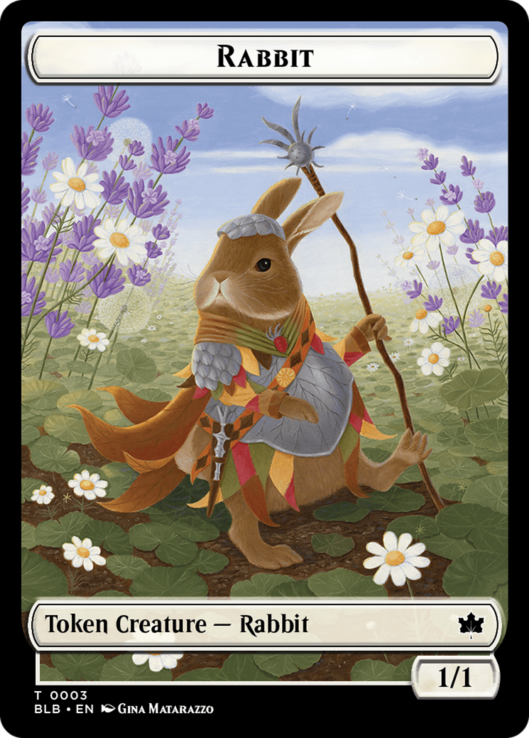 Rabbit Token [Bloomburrow Tokens] | The Gaming Verse