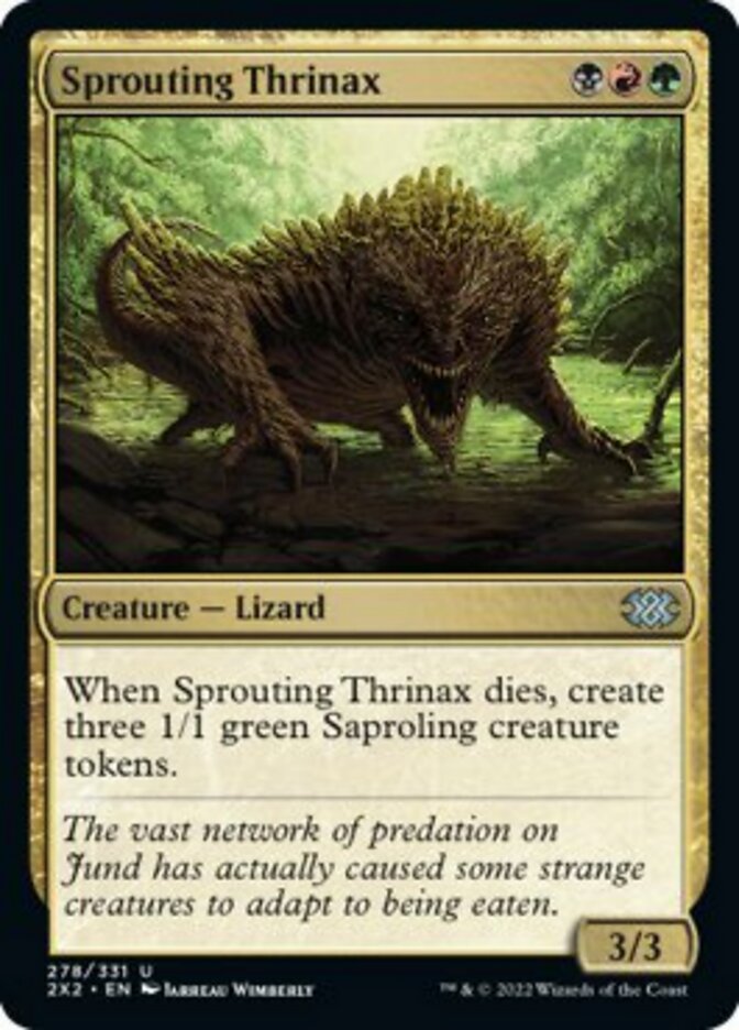 Sprouting Thrinax [Double Masters 2022] | The Gaming Verse