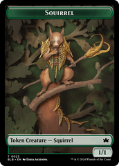 Squirrel // Starscape Cleric Double-Sided Token [Bloomburrow Tokens] | The Gaming Verse